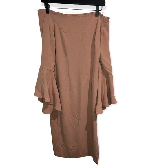 Bardot Solange Off Shoulder Midi Dress sz small 4 - Picture 4 of 9